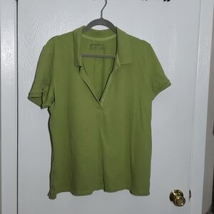 🌟3 for $21🌟 Eddie Bauer Lime Green Short Sleeve Polo Shirt